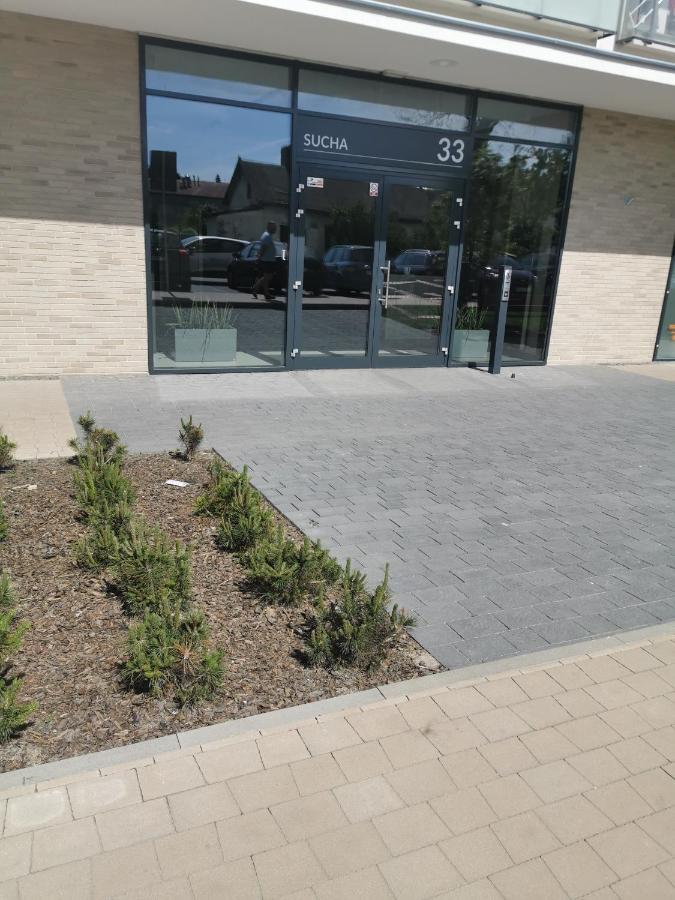Apartament Przy Bursztynowym Stadionie Danzica Esterno foto